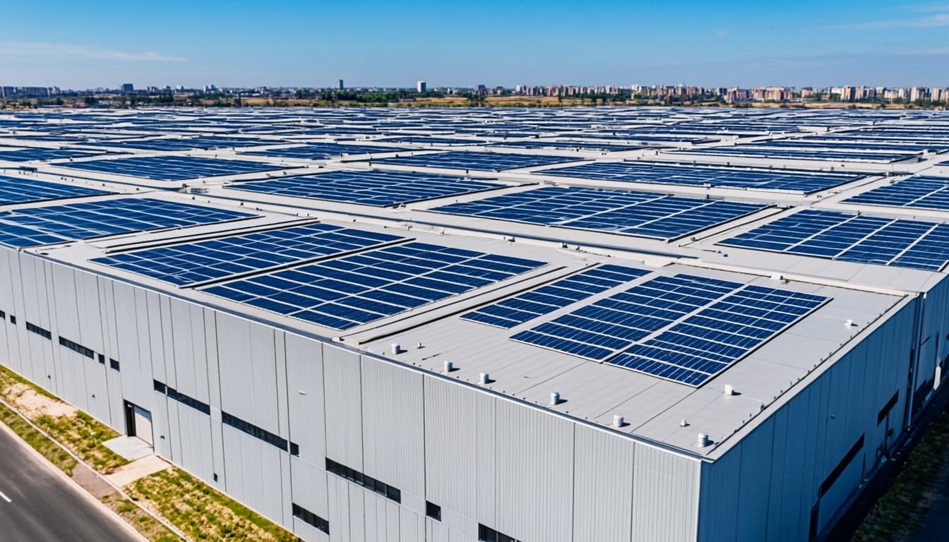 Photovoltaik auf einer Gewerbehalle